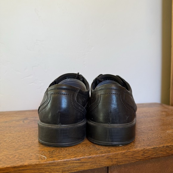 ECCO New‎ Jersey Bicycle Toe Tie Mens Size 13 US 47 EU Black Oxford Lace Up Golf main image 5